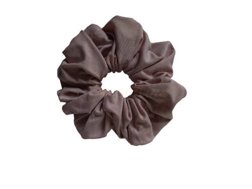 Gumka scrunchy duża beż