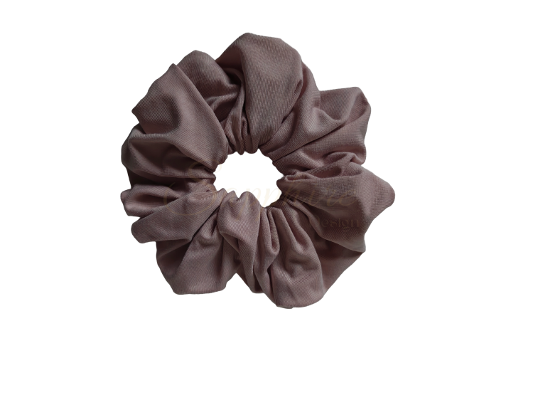 Gumka scrunchy duża beż