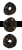 metaliczne złoto scrunchy