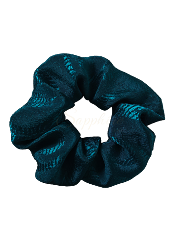 Turkusowa gumka scrunchy duża