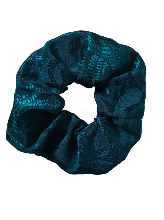 Gumka scrunchy duża turkusowa